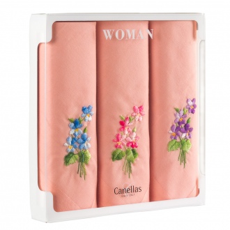 pañuelos bordado flores mujer Canellas