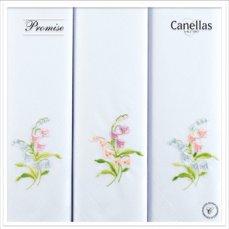 pañuelos blancos bordado flores mujer Canellas
