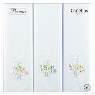 pañuelos blancos bordado flores mujer Canellas